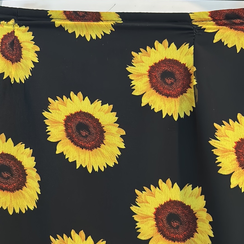 “Sunflower Slitted Skirt”